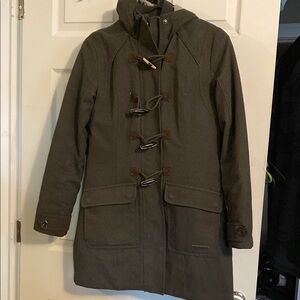 Military Green Toggle Winter Coat